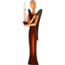 Sternkopf-Engel Pure Nature, stehend, mit Kerzenhalter (50 cm)
